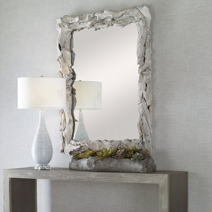 Uttermost Rio Whitewash Teak Mirror 08172