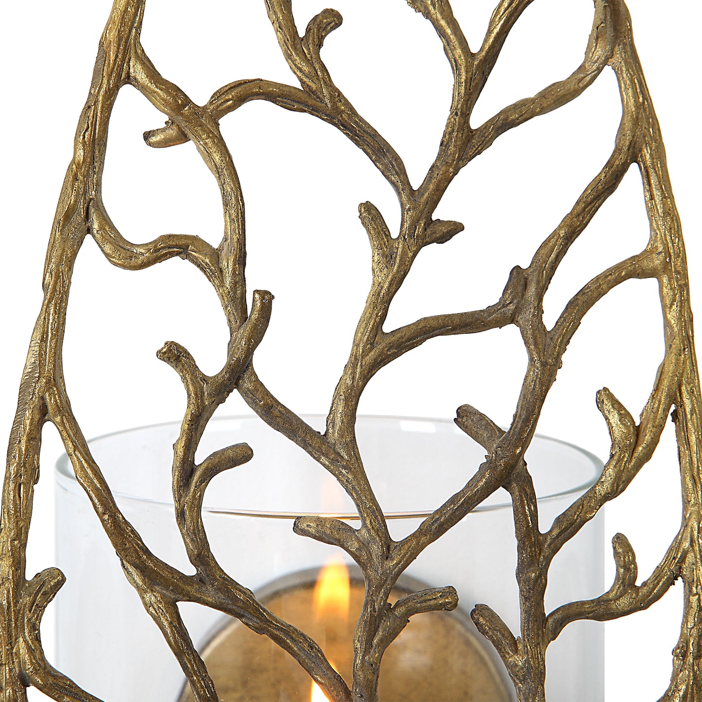 Uttermost Woodland Treasure Gold Candle Sconce 04334