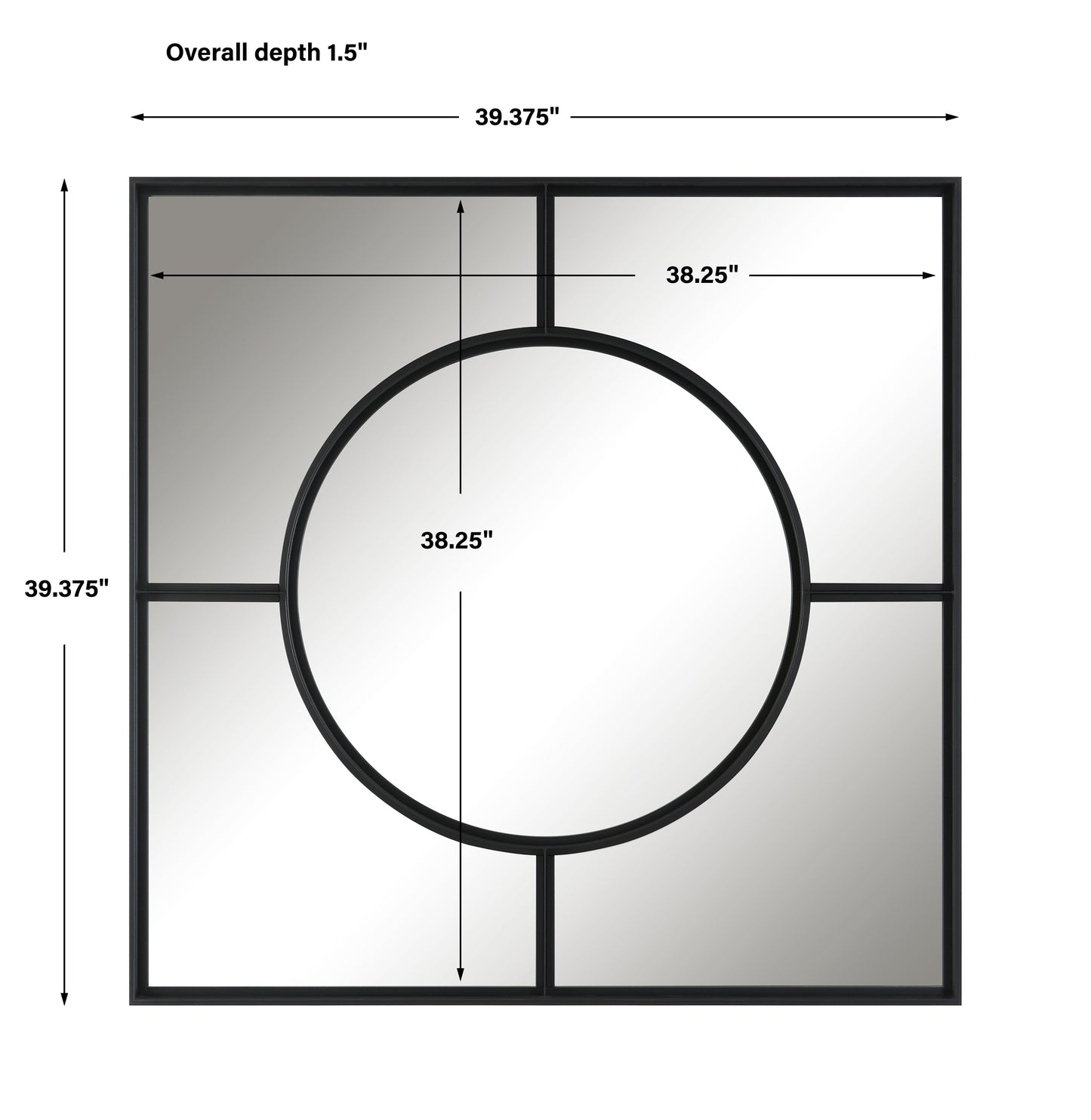 Uttermost Spurgeon Square Window Mirror 09885