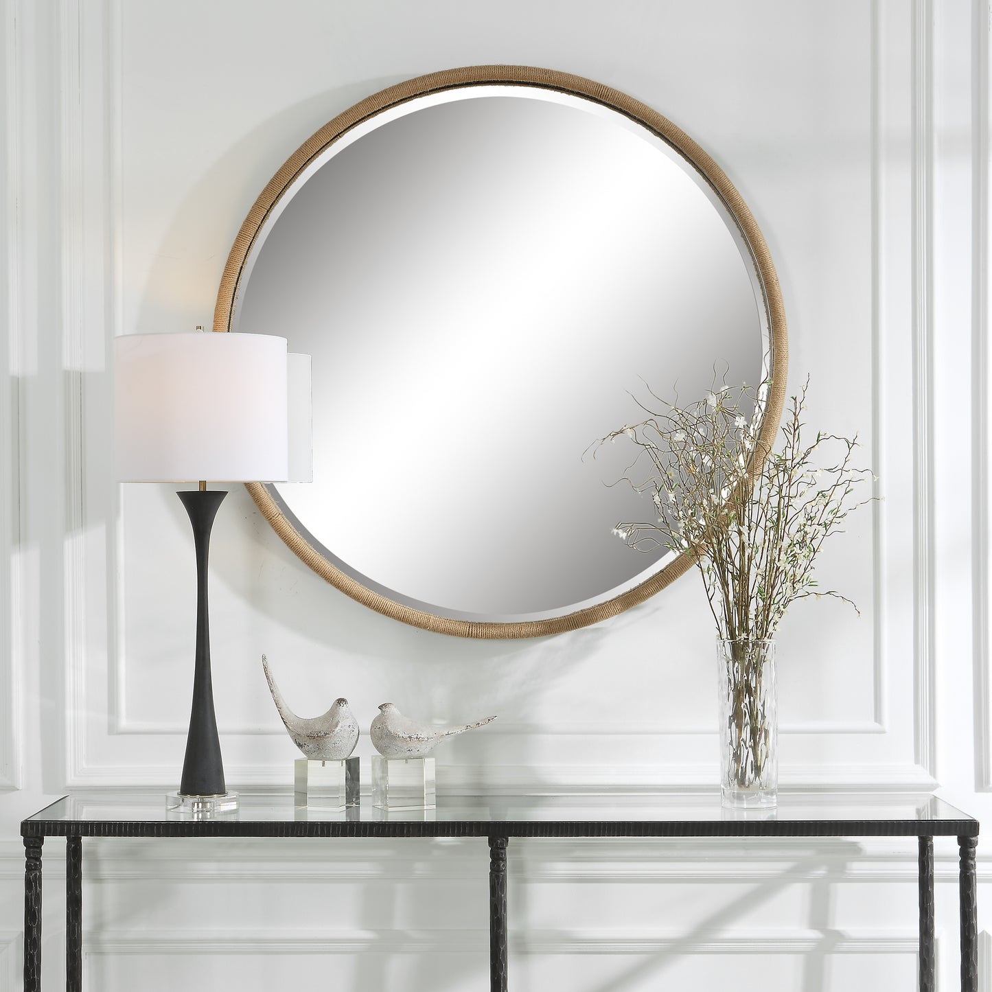 Uttermost Ranchero Natural Rope Round Mirror 09887