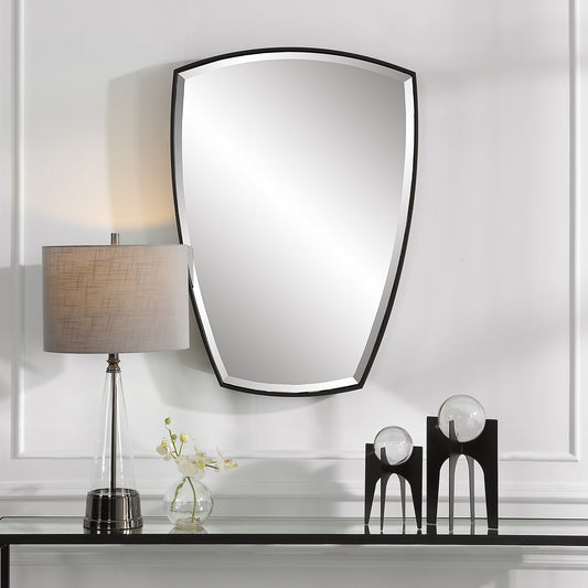 Uttermost Crest Curved Iron Mirror 09892