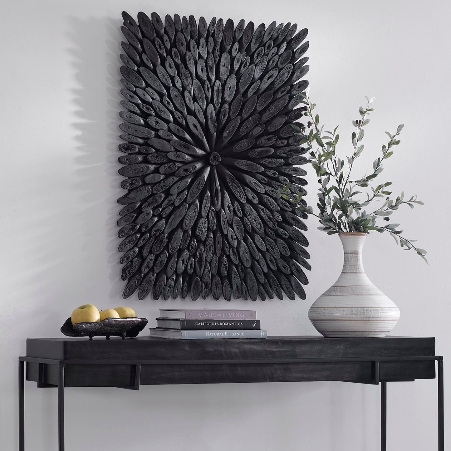 Uttermost Bahama Black Wood Wall Decor 04343