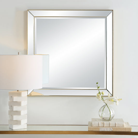 Uttermost Lytton Gold Square Mirror 09891