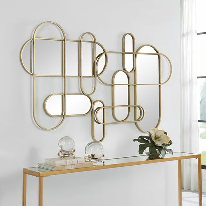 Uttermost On Track Mirrored Wall Decor 04347