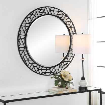 Uttermost Mosaic Metal Round Mirror 09907