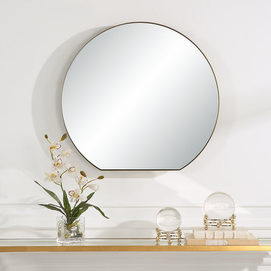 Uttermost Cabell Small Brass Mirror 09922