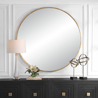 Uttermost Junius Large Gold Round Mirror 09928