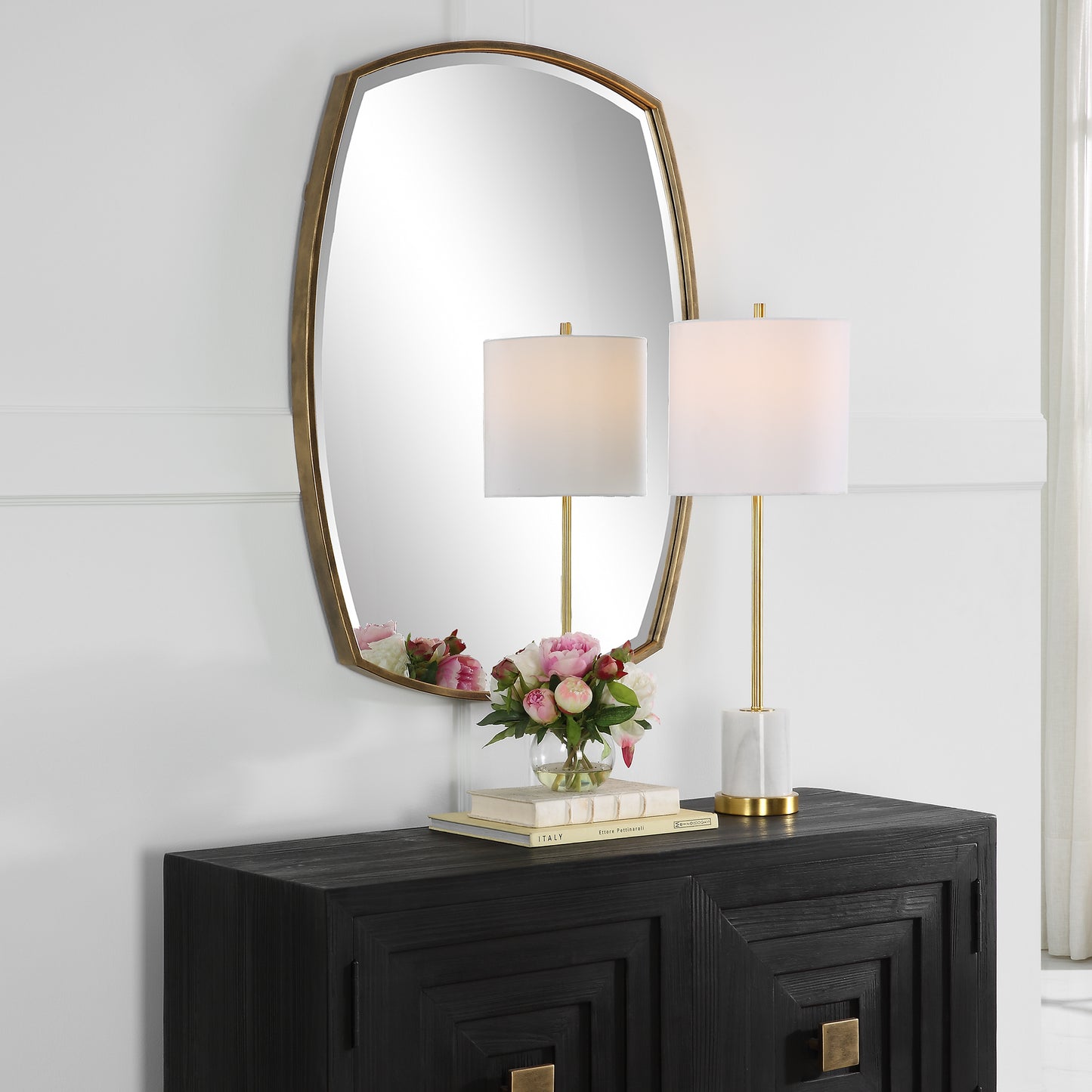 Uttermost Varenna Aged Gold Vanity Mirror 09929