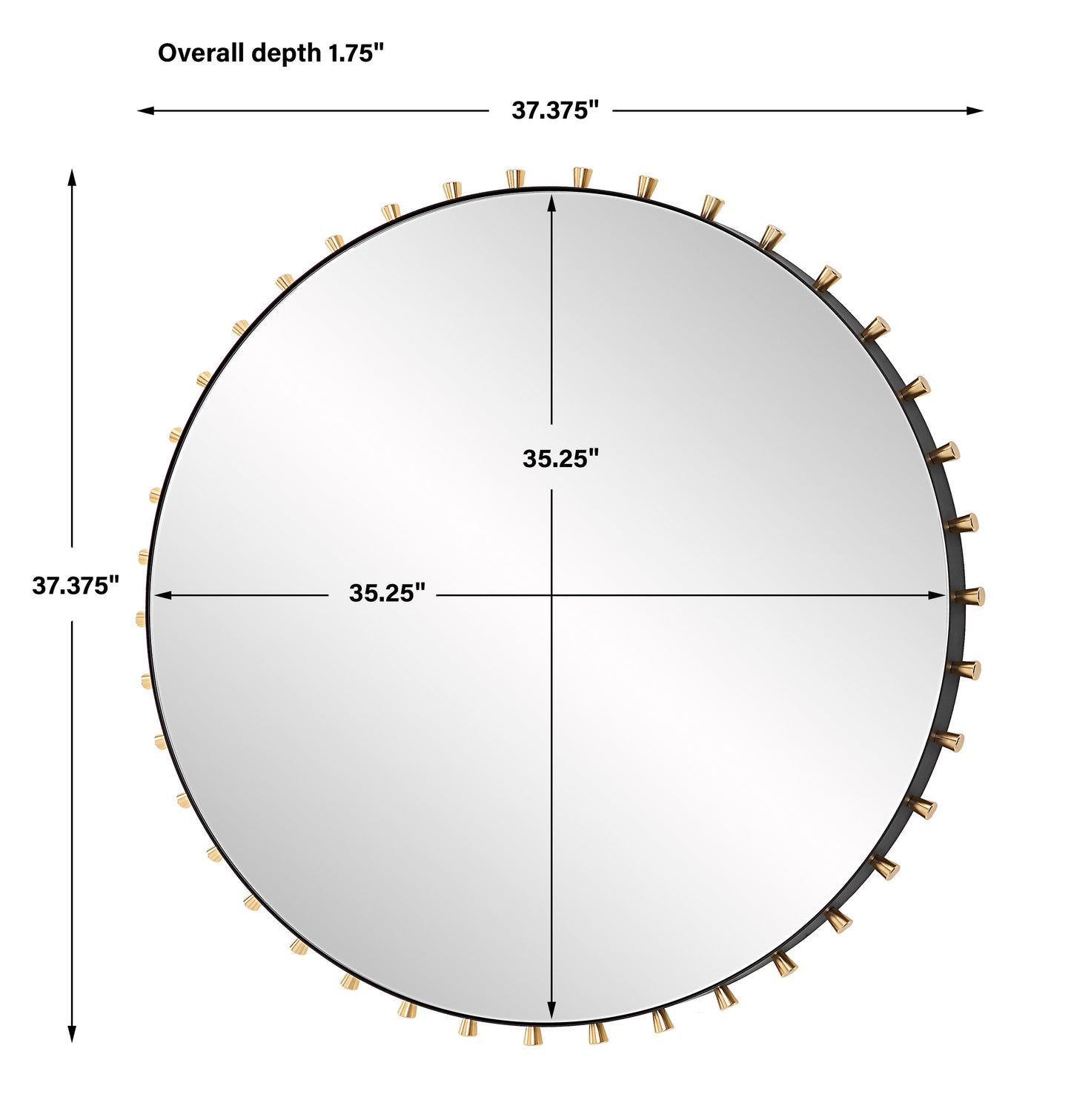 Uttermost Cosmopolitan Round Mirror 09936