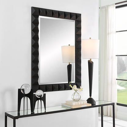 Uttermost Studded Black Mirror 09941