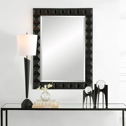 Uttermost Studded Black Mirror 09941