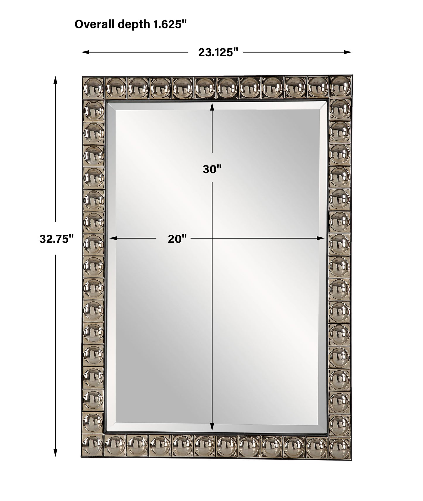 Uttermost Silvio Tiled Vanity Mirror 09944