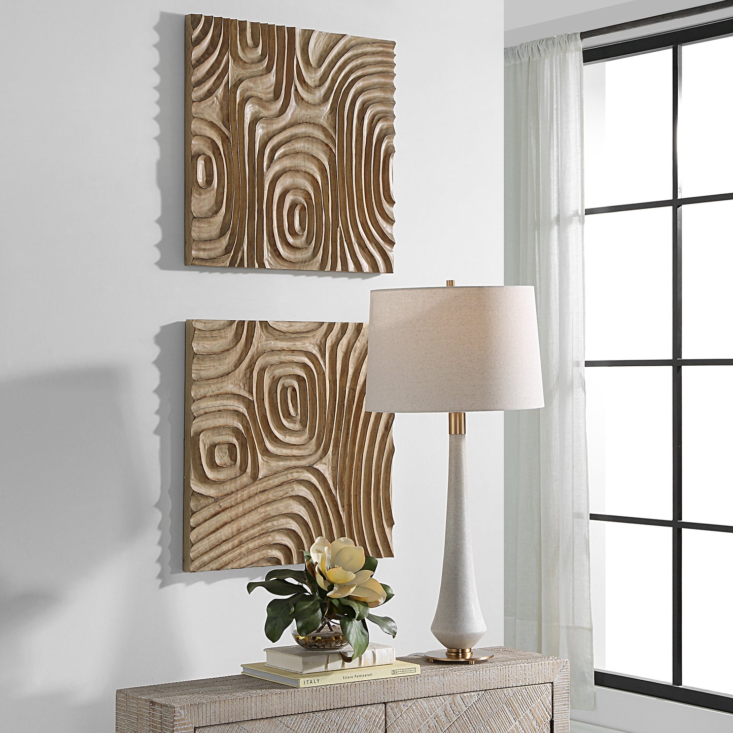 Uttermost Channels Wood Wall Decor 04357