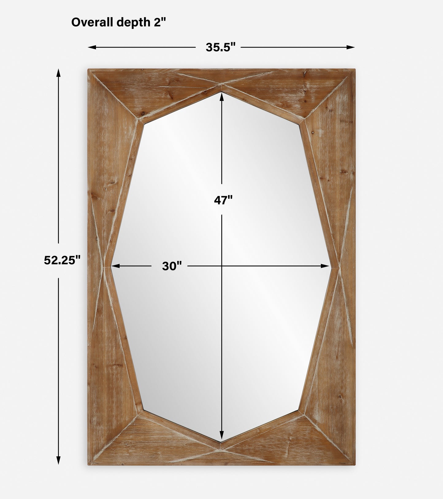 Uttermost Marquise Natural Wood Mirror 09961