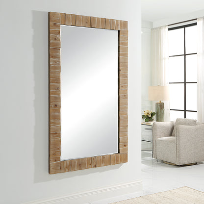 Uttermost Ayanna Gray Washed Wood Mirror 09962