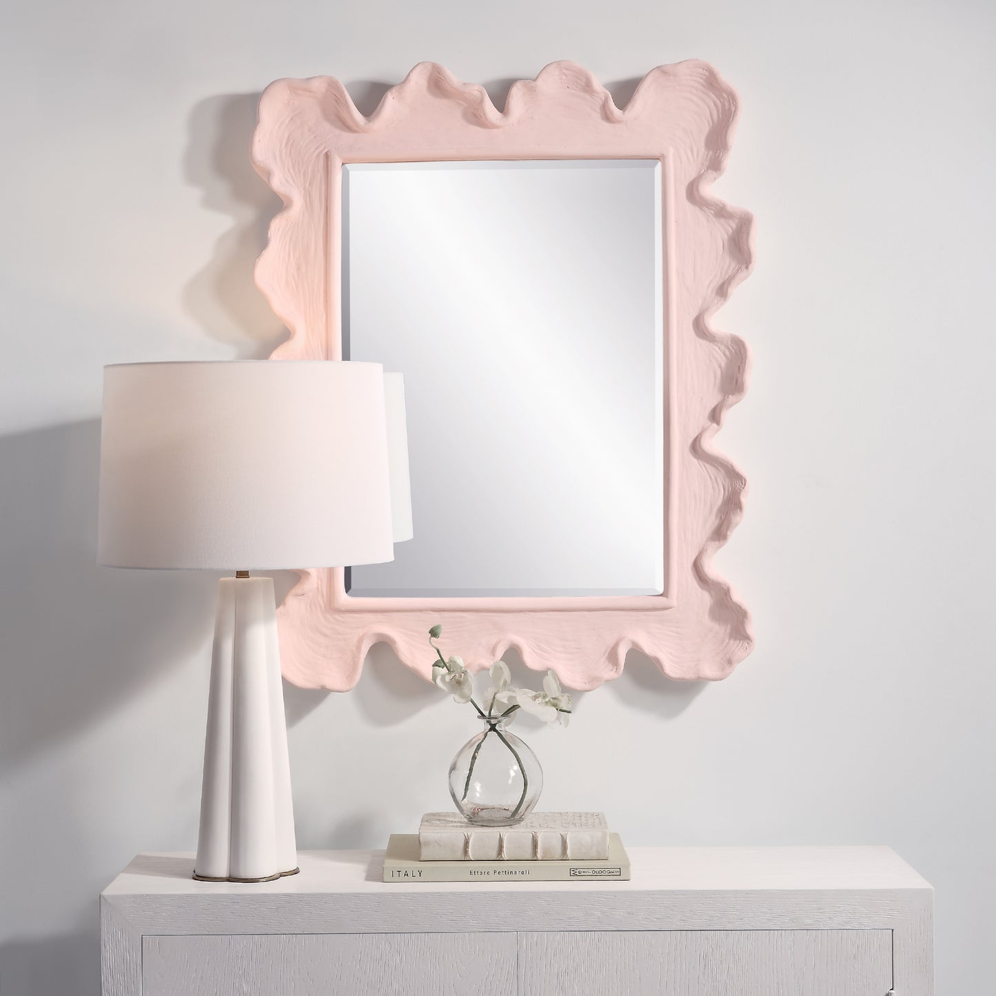 Uttermost Sea Coral Pink Mirror 09955