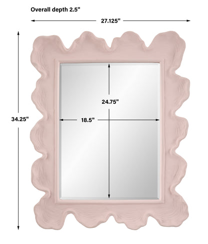 Uttermost Sea Coral Pink Mirror 09955