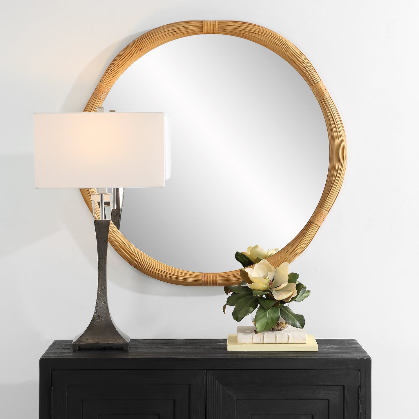 Uttermost Salina Round Bamboo Mirror 09960