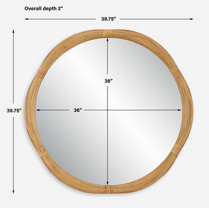 Uttermost Salina Round Bamboo Mirror 09960