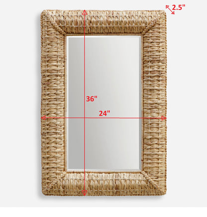 Uttermost Twisted Seagrass Rectangle Mirror 08180