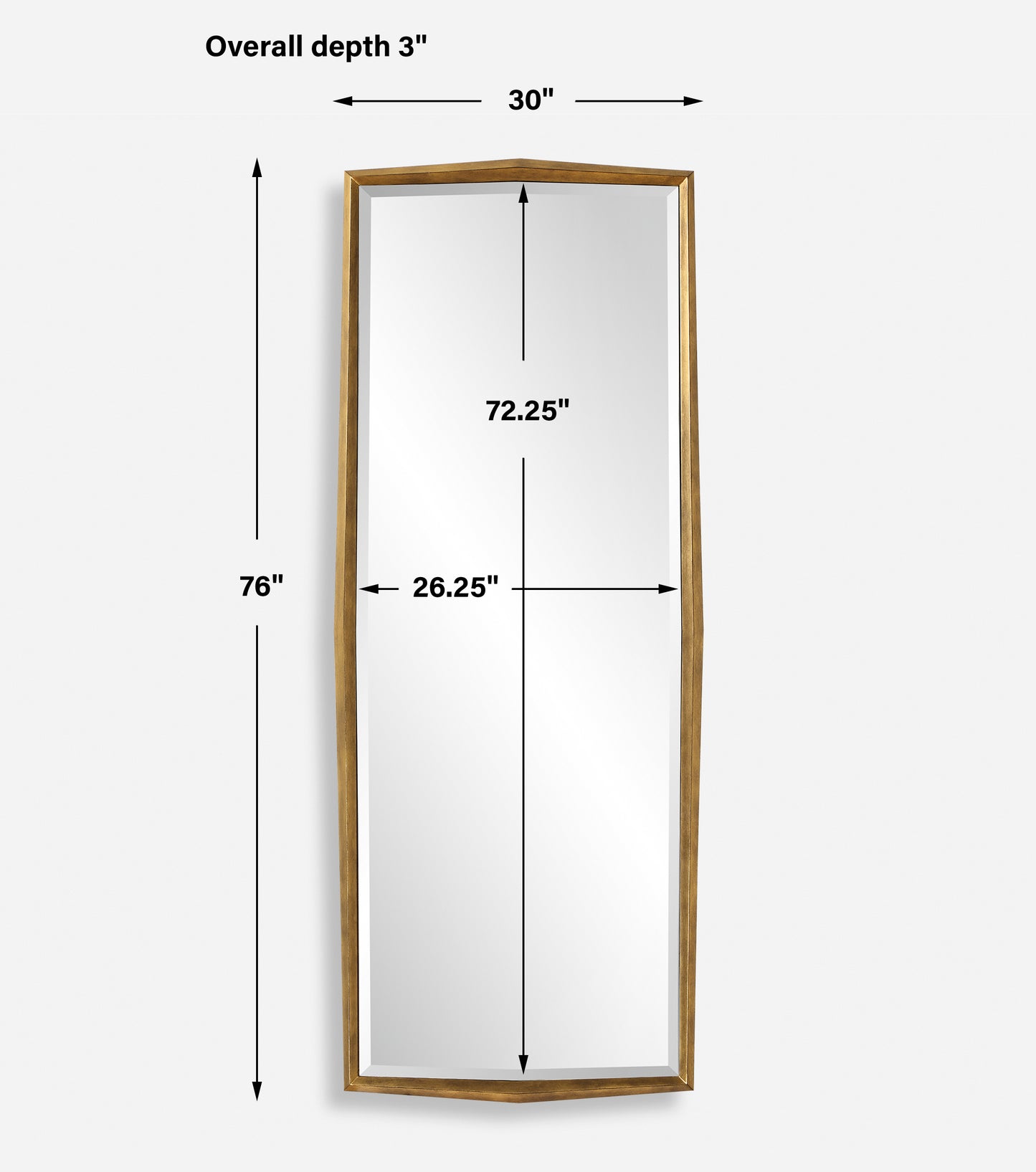 Uttermost On Point Wood Dressing Mirror 09968