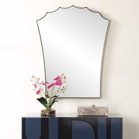 Uttermost Monarch Scalloped Arched Vanity Mirror 09972