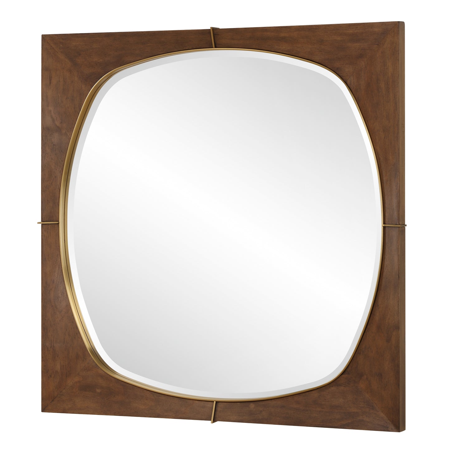 Uttermost Garonne Square Walnut Mirror 09973