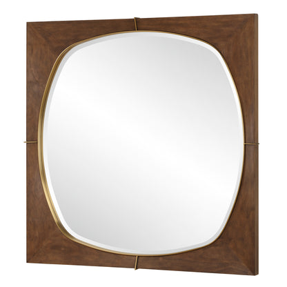 Uttermost Garonne Square Walnut Mirror 09973