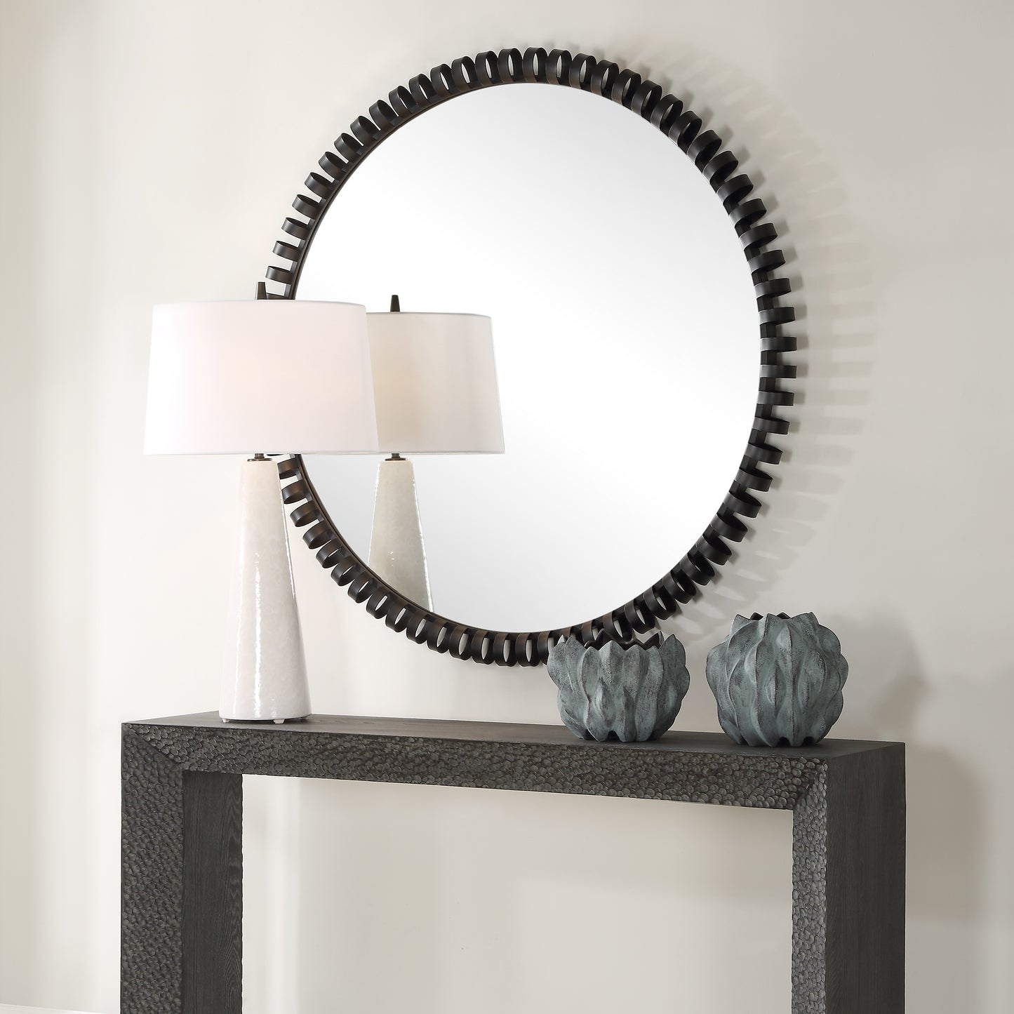 Uttermost Corona Modern Round Mirror 09975