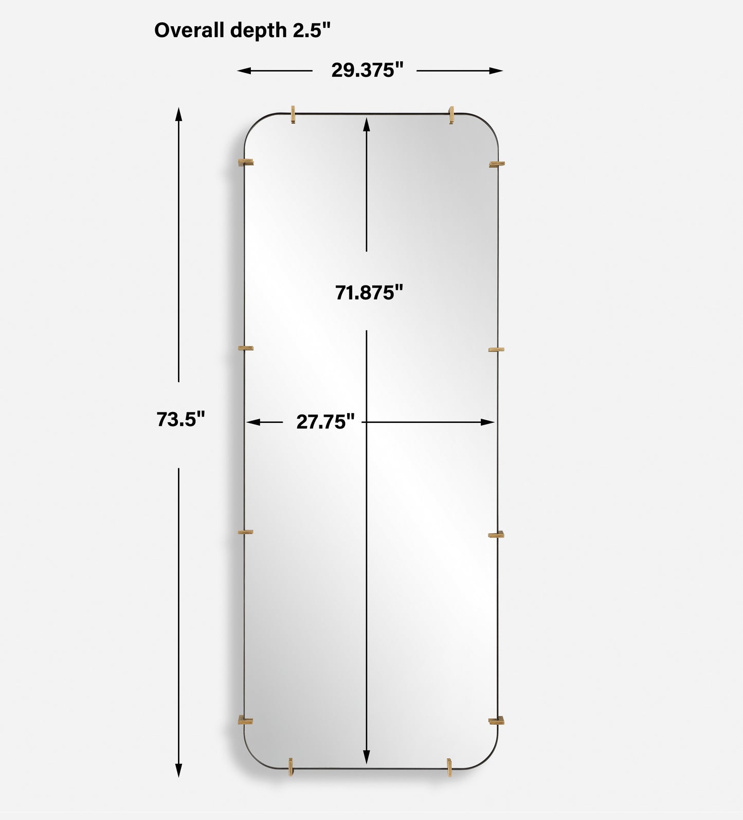 Uttermost Pali Industrial Dressing Mirror 09978