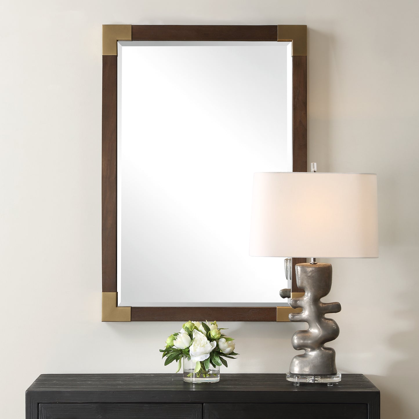 Uttermost Rhea Walnut Mirror 09979