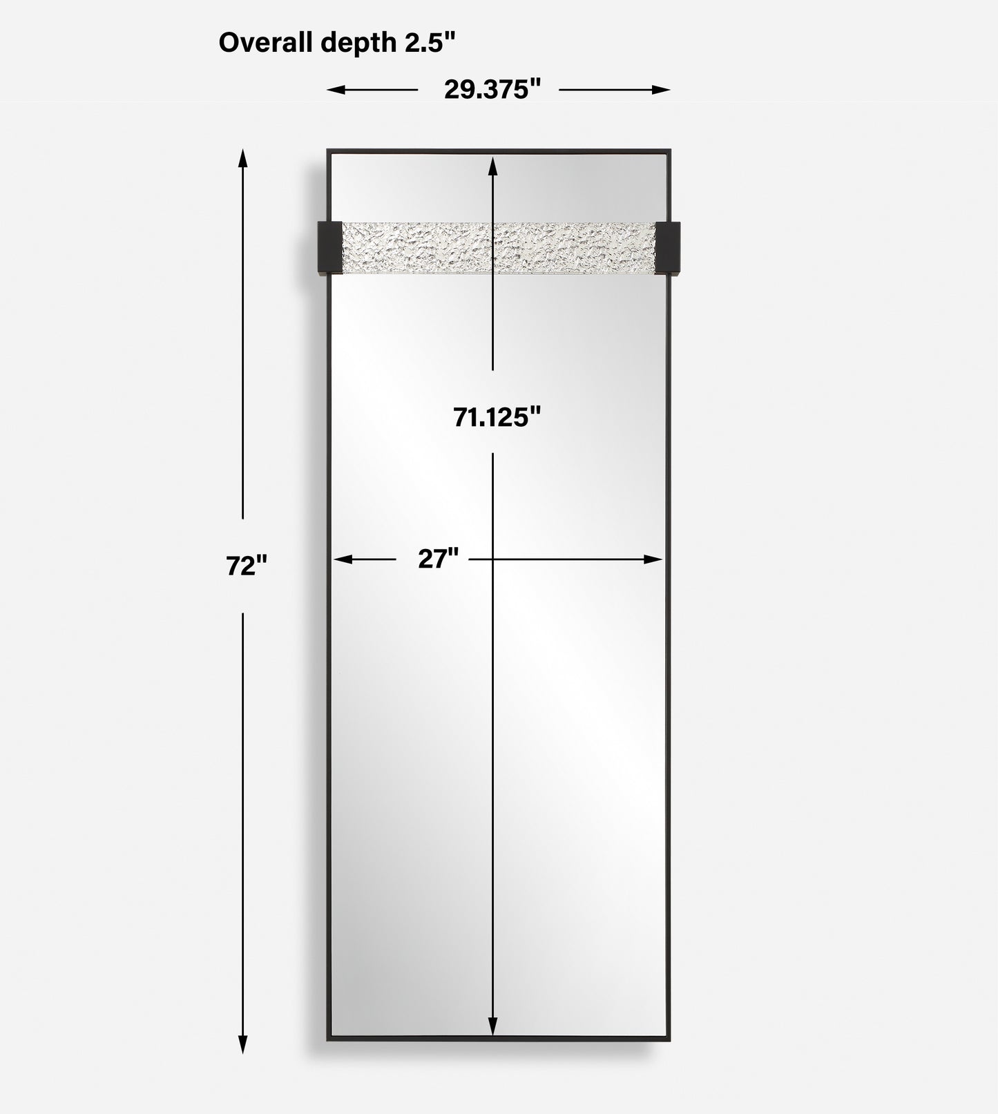 Uttermost Stratton Modern Dressing Mirror 09980