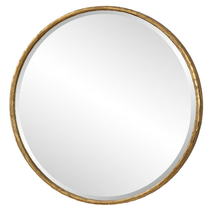 Uttermost Sutton Aged Gold Round Mirror 09989