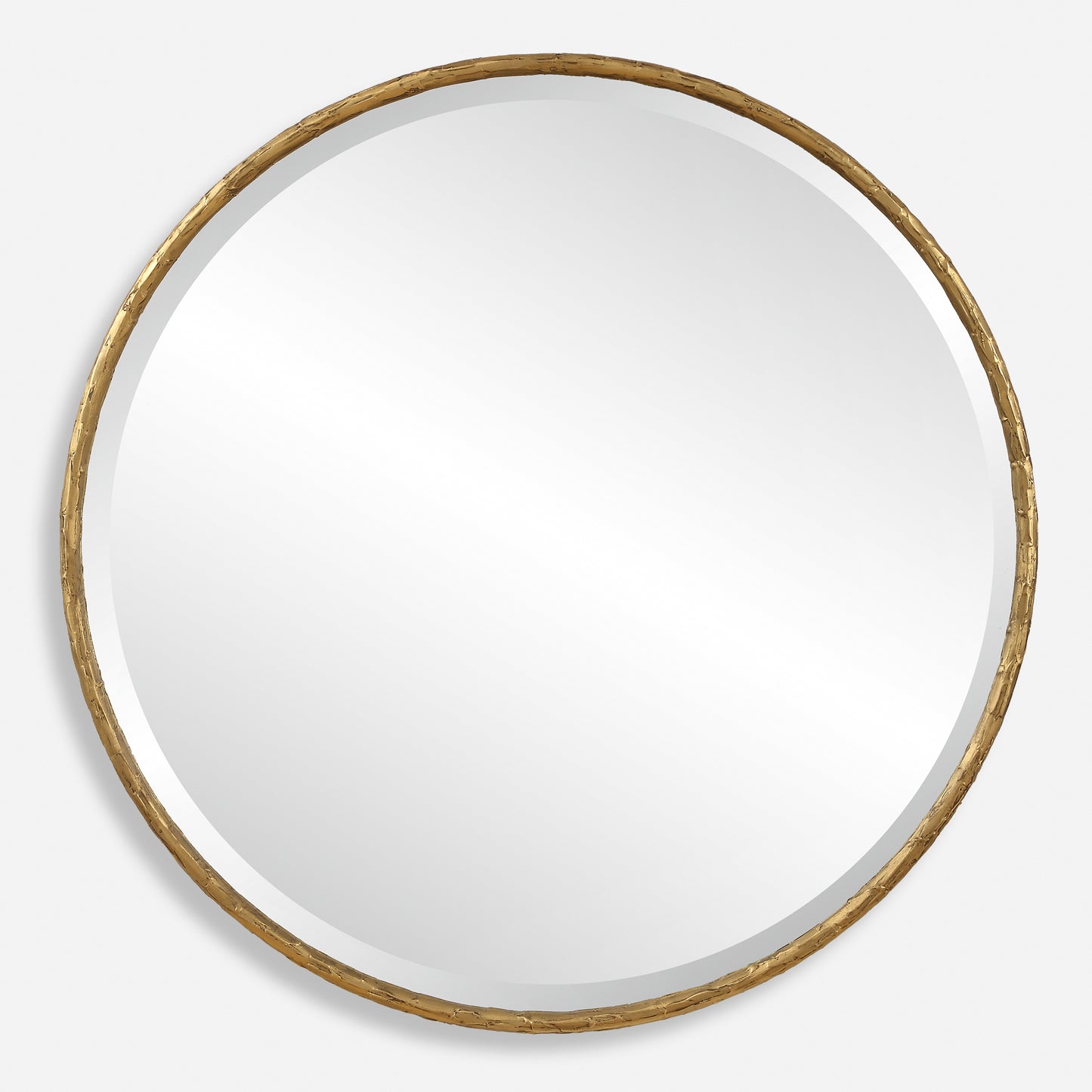 Uttermost Sutton Aged Gold Round Mirror 09989