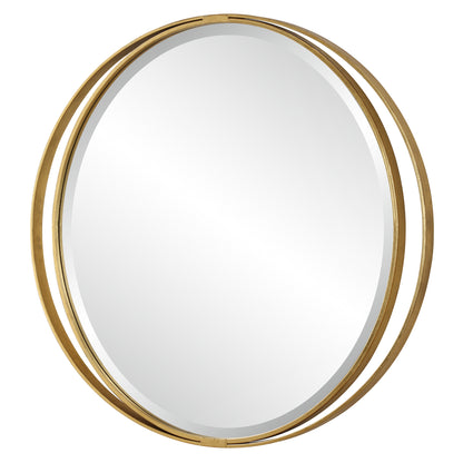 Uttermost Rhodes Gold Round Mirror 09991