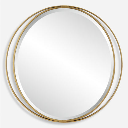 Uttermost Rhodes Gold Round Mirror 09991