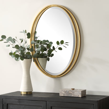 Uttermost Rhodes Gold Oval Mirror 09992