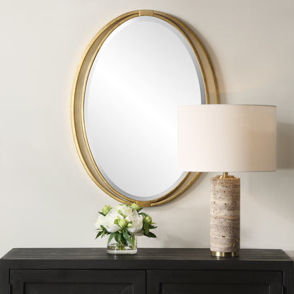 Uttermost Rhodes Gold Oval Mirror 09992