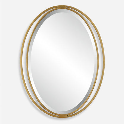 Uttermost Rhodes Gold Oval Mirror 09992