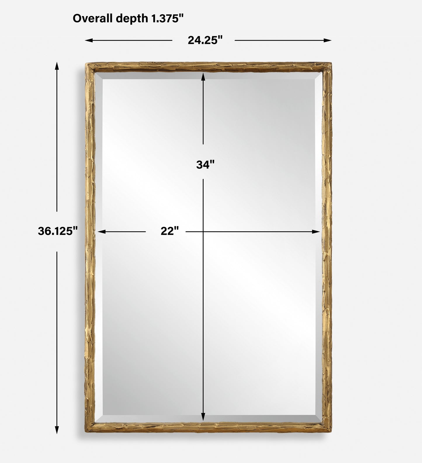 Uttermost Sutton Gold Vanity Mirror 09993