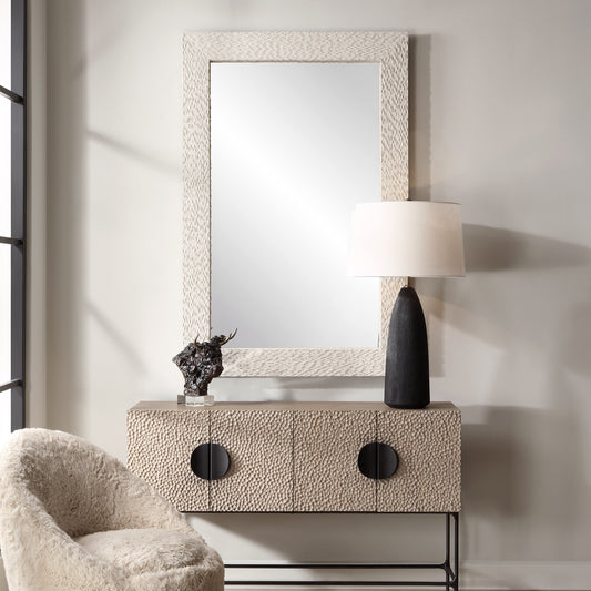 Uttermost Everett Ivory Stone Mirror 09999