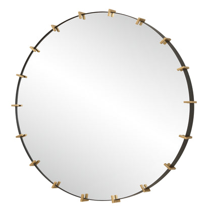 Uttermost Pali Industrial Round Mirror 09994