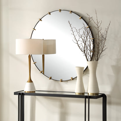 Uttermost Pali Industrial Round Mirror 09994