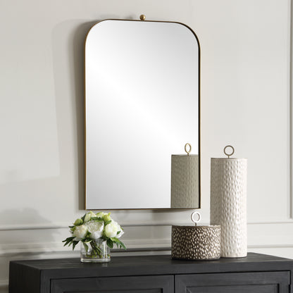 Uttermost Cassidy Brass Arch Mirror 08185