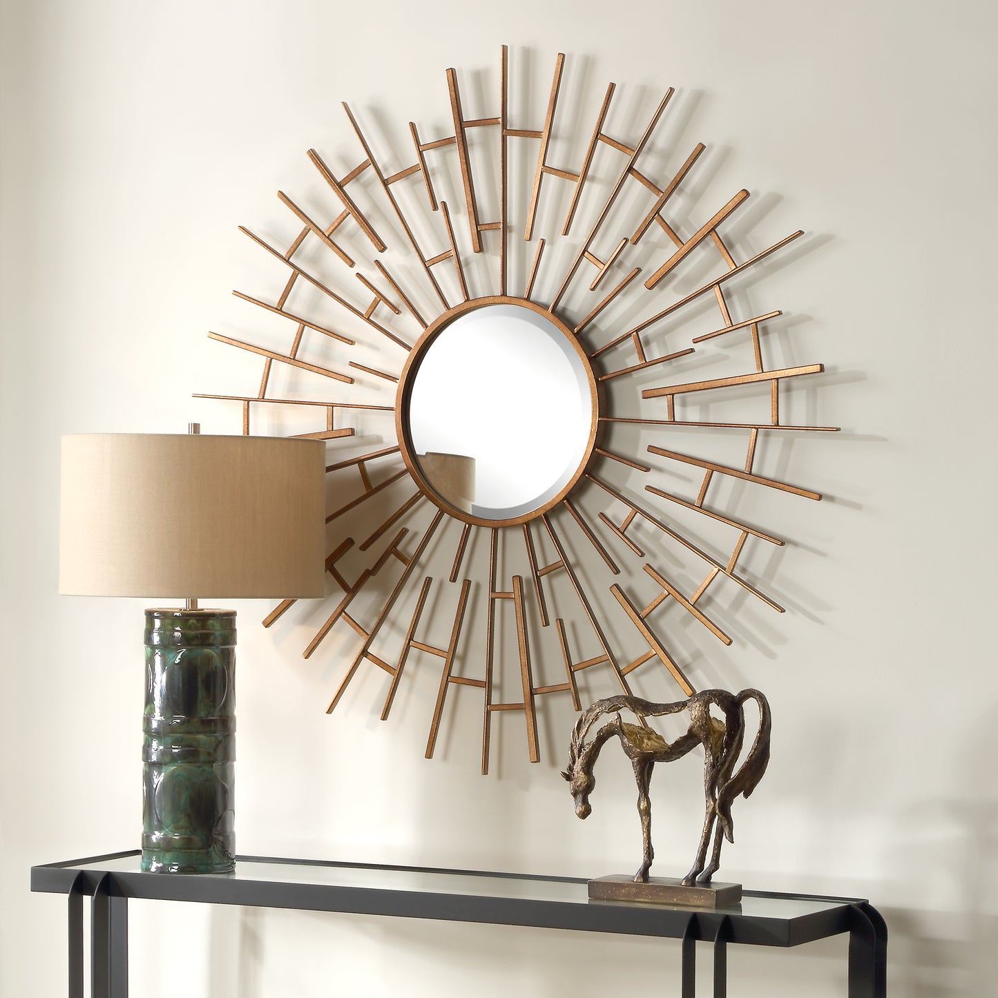 Uttermost Tangled Bronze Round Mirror 09995