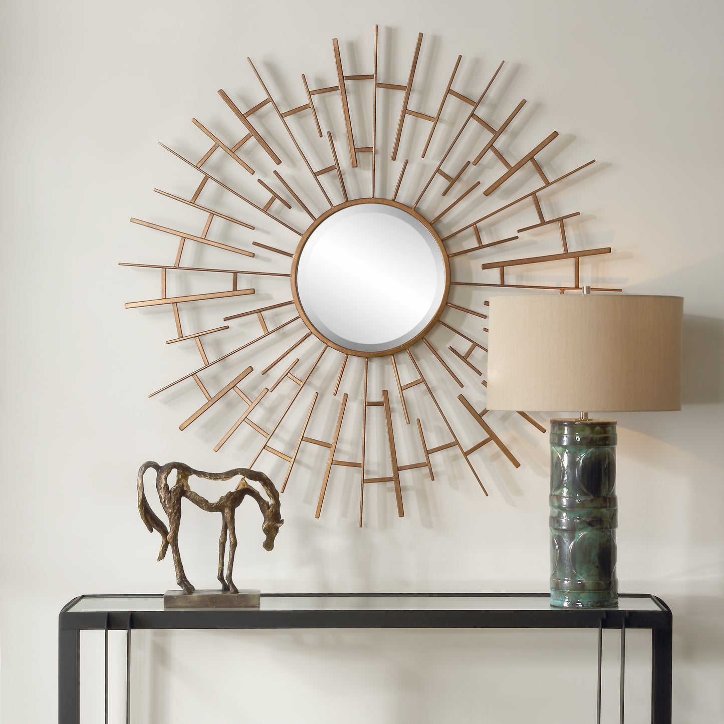 Uttermost Tangled Bronze Round Mirror 09995