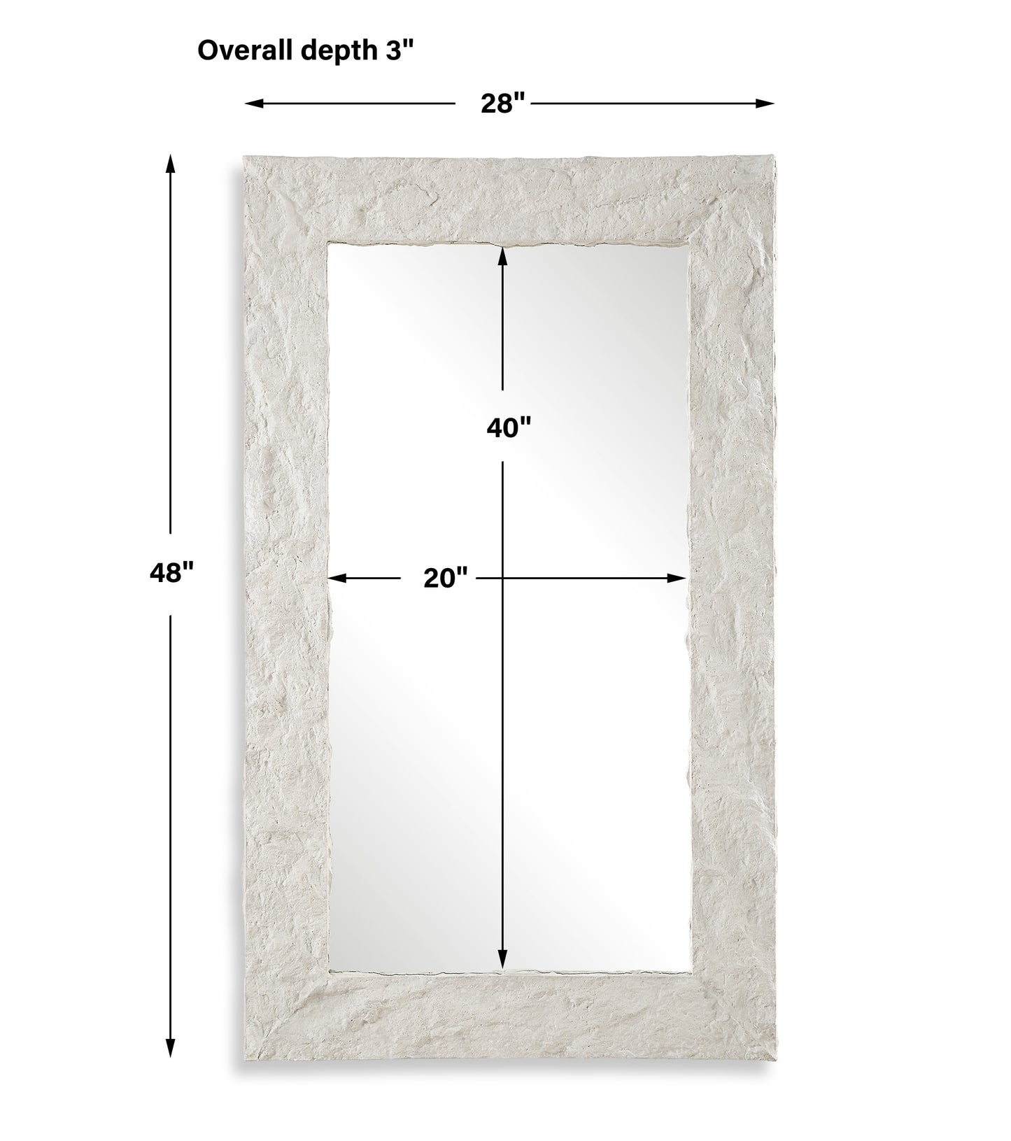 Uttermost Quarry Rectangle Stone Veneer Mirror 08187