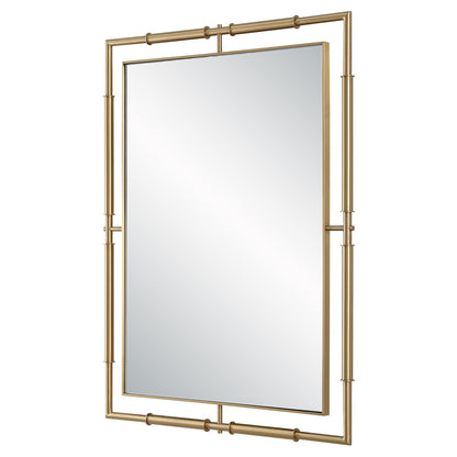 Uttermost It's All Connected Rectangle Brass Mirror 08188