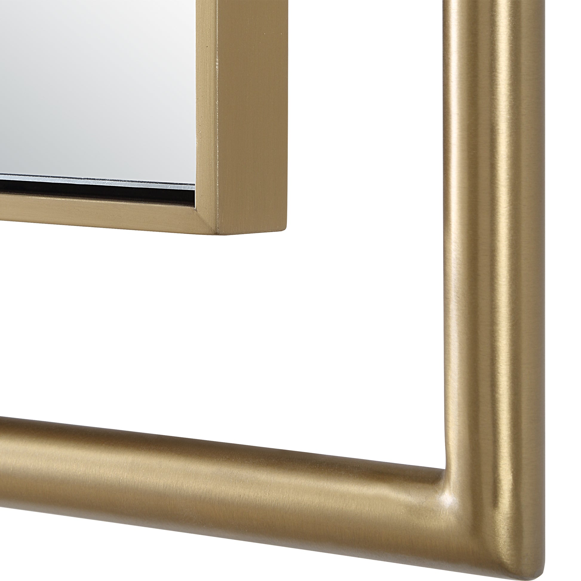 Uttermost It's All Connected Rectangle Brass Mirror 08188