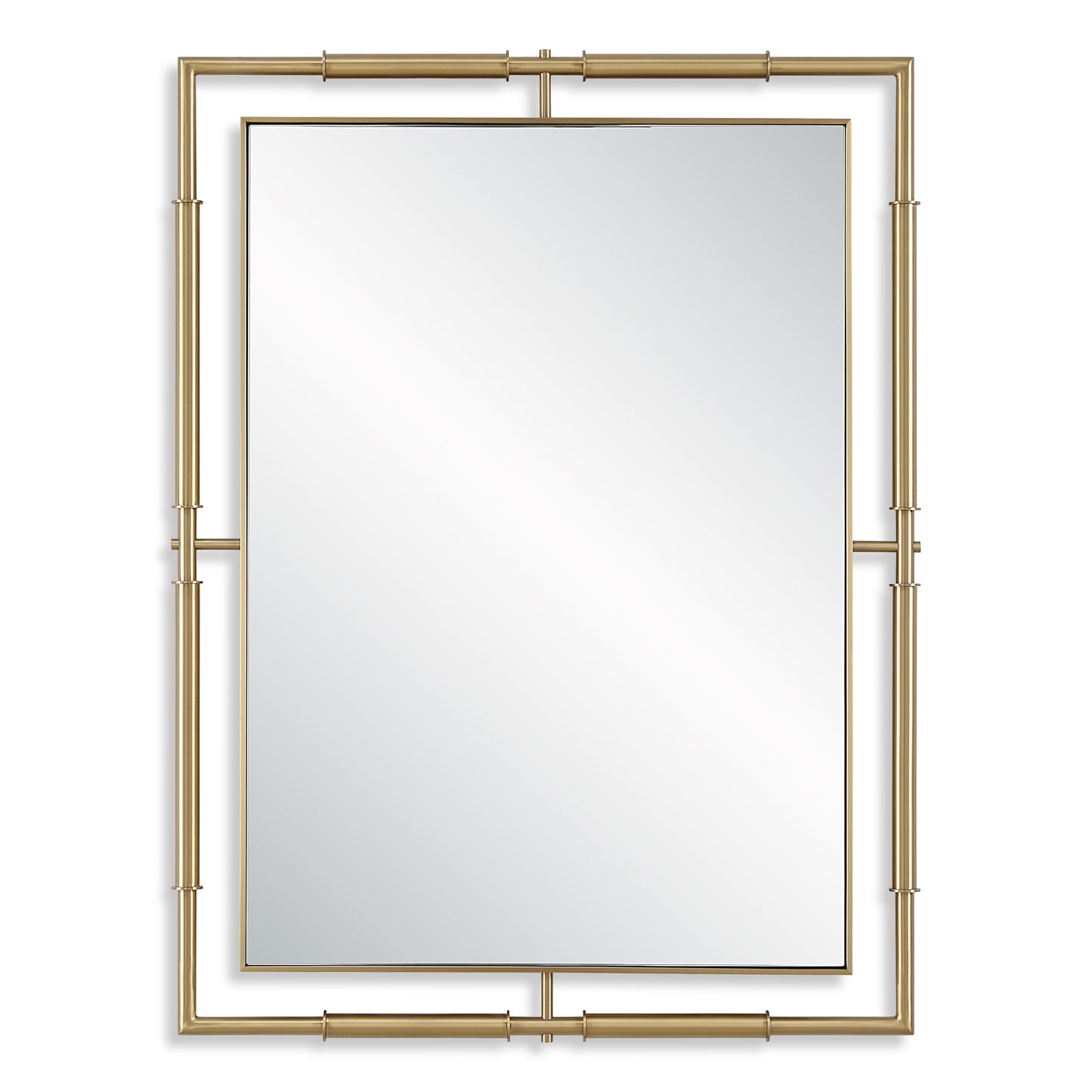 Uttermost It's All Connected Rectangle Brass Mirror 08188